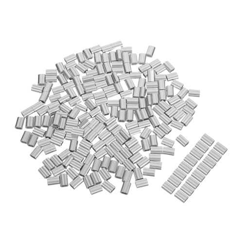 Warmhm 200 Stück Aluminium Crimphülsen für Drahtseil Wetterfeste Doppelhülsen Kabelpressklemmen für Sichere Langlebige Verbindung Einfaches Verpressen Vielseitig Einsetzbar für Kabel und Warmhm 200 Stück Aluminium Crimphülsen für Drahtseil Wetterfeste Doppelhülsen Kabelpressklemmen für Sichere Langlebige Verbindung Einfaches Verpressen Vielseitig Einsetzbar für Kabel und von Warmhm