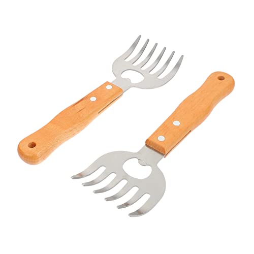 Warmhm 2Stücke Fleischkrallen Teiliges Bbq Shredder für Hähnchen Rind Pulled Pork Hitzebeständig mit Flaschenöffner Funktion Grillabende und Kochpartys Warmhm 2Stücke Fleischkrallen Teiliges Bbq Shredder für Hähnchen Rind Pulled Pork Hitzebeständig mit Flaschenöffner Funktion Grillabende und Kochpartys von Warmhm