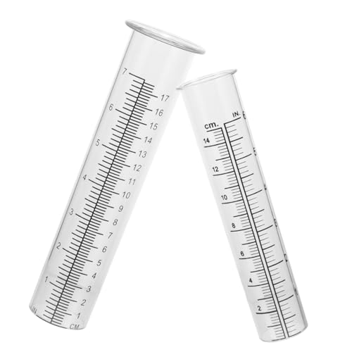 Warmhm 2Stücke Transparenter Regenmesser Für Garten Präzise Niederschlagsmessung Klarer Außen Regenmesser Zur Überwachung Bewässerung Von Pflanzen Warmhm 2Stücke Transparenter Regenmesser Für Garten Präzise Niederschlagsmessung Klarer Außen Regenmesser Zur Überwachung Bewässerung Von Pflanzen von Warmhm