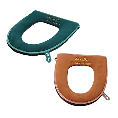 Warmhm 2stücke Toilettensitzbezug Pad Mit Reißverschluss Waschbar Und Wiederverwendbar Passend Für Runden Toilettensitze Stilvolles Design Für Badezimmer Warmhm 2stücke Toilettensitzbezug Pad Mit Reißverschluss Waschbar Und Wiederverwendbar Passend Für Runden Toilettensitze Stilvolles Design Für Badezimmer von Warmhm