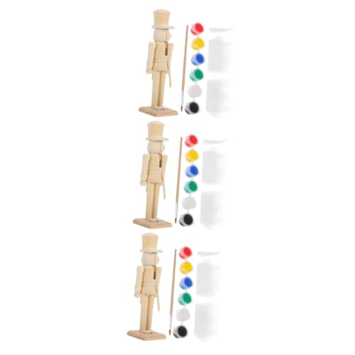 Warmhm 3 Sätze Nussknacker-Verzierung Handwerk Ornamente Weihnachten Cracker klein Weihnachtsdekoration Nussknacker aus Holz zum Selbermachen DIY Schmuck Lotusbaum Beige Warmhm 3 Sätze Nussknacker-Verzierung Handwerk Ornamente Weihnachten Cracker klein Weihnachtsdekoration Nussknacker aus Holz zum Selbermachen DIY Schmuck Lotusbaum Beige von Warmhm