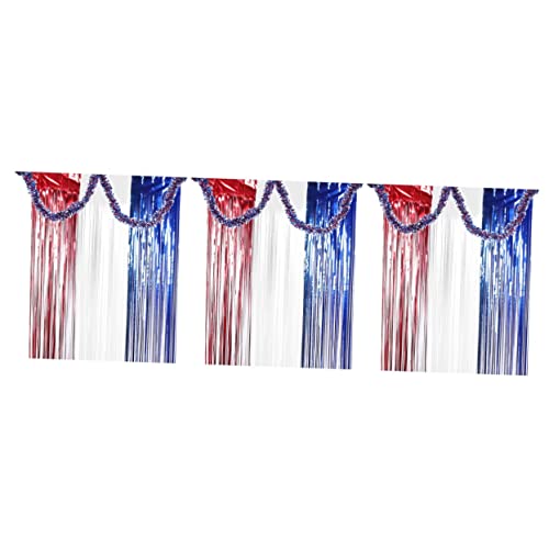 Warmhm 3 Sätze of July Lametta Vorhang Rot Weiß Blau Independence Day Foil Fringe Garland Partydeko Glitzerndes Backdrop für Tischrock Fenster Tür Bühnenkulisse Warmhm 3 Sätze of July Lametta Vorhang Rot Weiß Blau Independence Day Foil Fringe Garland Partydeko Glitzerndes Backdrop für Tischrock Fenster Tür Bühnenkulisse von Warmhm