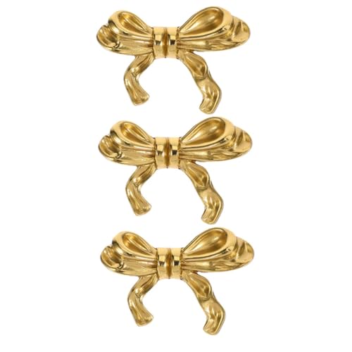 Warmhm 3 Stück Goldene Bogenknöpfe für Schränke Möbelgriffe für Stilvolle Einrichtung Ergonomisches Design Einfache Montage für Heimwerker und von Inneneinrichtungen von Warmhm