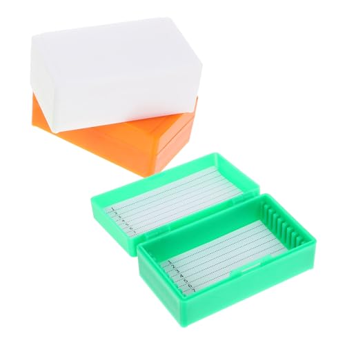Warmhm 3 Stück Mikroskop Objektträger Aufbewahrungsbox Wiederverwendbar Labor Slide Organizer Weiß Grün Orange Für Mikroskopische Proben Sicheres Lagern Und Sortieren Warmhm 3 Stück Mikroskop Objektträger Aufbewahrungsbox Wiederverwendbar Labor Slide Organizer Weiß Grün Orange Für Mikroskopische Proben Sicheres Lagern Und Sortieren von Warmhm