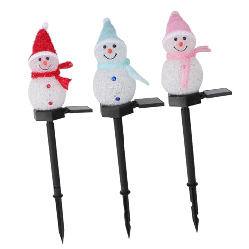 Warmhm 3 Stück Solar Schneemann Gartenlampen Wetterfeste Außenleuchten Resin für Garten und Automatische Dämmerungserkennung Energieeinsparung Warmhm 3 Stück Solar Schneemann Gartenlampen Wetterfeste Außenleuchten Resin für Garten und Automatische Dämmerungserkennung Energieeinsparung von Warmhm