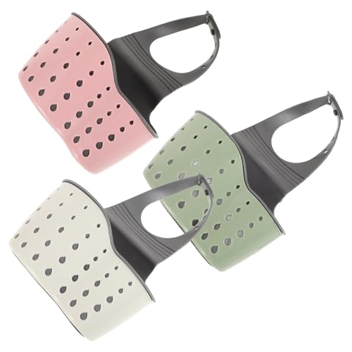 Warmhm 3 Stücke Doppel Schicht Schwammhalter für Küchenspüle aus Lebensmittelechtem Kunststoff Hängend Abnehmbar zur Aufbewahrung von Schwämmen und Reinigungsutensilien Warmhm 3 Stücke Doppel Schicht Schwammhalter für Küchenspüle aus Lebensmittelechtem Kunststoff Hängend Abnehmbar zur Aufbewahrung von Schwämmen und Reinigungsutensilien von Warmhm