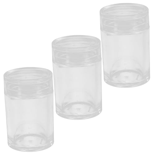 Warmhm 3 Stück Transparente Cotton Bud Aufbewahrungsboxen Kompakte Wattestäbchen Organizer mit Leicht zu Öffnendem Deckel für Reise und Schreibtisch Vielseitig für Schmuck und von Warmhm