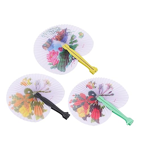 Warmhm 3 Stück Vintage-handfächer Faltbarer Papier-handfächer Retro-handfächer Chinesische Tanzfächer Tragbare Dekorative Faltfächer Warmhm 3 Stück Vintage-handfächer Faltbarer Papier-handfächer Retro-handfächer Chinesische Tanzfächer Tragbare Dekorative Faltfächer von Warmhm