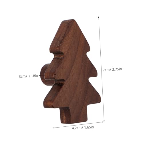 Warmhm 3 Stück Weihnachtsbaum-schubladengriffe aus Natürlichem Holz Rutschfeste Stabile Schrankgriffe für Kinderkleiderschränke Kommoden Küchenschränke Sichere Möbelbeschläge von Warmhm