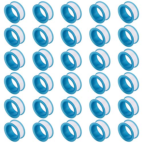 Warmhm 30 Stück Ptfe Dichtungsband für Wasserleitungen Hochwertiges Gewindedichtband für Gas Trinkwasser und Gartenschläuche und Langlebig Warmhm 30 Stück Ptfe Dichtungsband für Wasserleitungen Hochwertiges Gewindedichtband für Gas Trinkwasser und Gartenschläuche und Langlebig von Warmhm