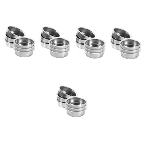 Warmhm 30 Stück Räuchergefäß Räuchergefäß Räucherstäbchenhalter Räucherkegelbrenner Räucherschale Ersatz Räucherplatte Metall Räucherschale Edelstahl Silber von Warmhm
