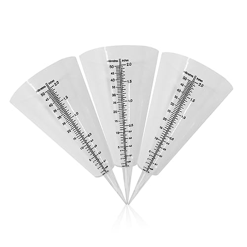 Warmhm 3Stücke Garden Conical Rain Measuring Cups Plastic Rain Gauge for Accurate Precipitation Measurement Your Warmhm 3Stücke Garden Conical Rain Measuring Cups Plastic Rain Gauge for Accurate Precipitation Measurement Your von Warmhm