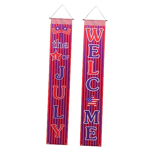 Warmhm 4 Paare Patriotisches Porch Banner aus Polyester Langlebig und Farbecht Dekorative Hängeschilder für Memorial Day Unabhängigkeitstag Vielseitig für Tür Fenster Wand Terrasse Warmhm 4 Paare Patriotisches Porch Banner aus Polyester Langlebig und Farbecht Dekorative Hängeschilder für Memorial Day Unabhängigkeitstag Vielseitig für Tür Fenster Wand Terrasse von Warmhm