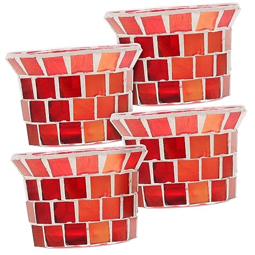 Warmhm Handgefertigtes Kerzenhalter-set Aus Glasmosaik Kerzenhalter Im Glas Mit Teelichtständern Dekoration Für Weihnachten Warmhm Handgefertigtes Kerzenhalter-set Aus Glasmosaik Kerzenhalter Im Glas Mit Teelichtständern Dekoration Für Weihnachten von Warmhm