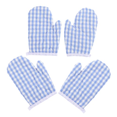 Warmhm 4 Stück Hitzebeständige Ofenhandschuhe Leichte Mikrowellen und Backofen Isolier Mitts mit Kariertem Design Sichere Wärmeisolierung für Backen und Grillen Warmhm 4 Stück Hitzebeständige Ofenhandschuhe Leichte Mikrowellen und Backofen Isolier Mitts mit Kariertem Design Sichere Wärmeisolierung für Backen und Grillen von Warmhm