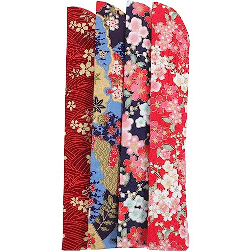 Warmhm 4 Stück Fan-Tasche Klappbarer Handfächerhalter Japanische Fächerärmel Japanisches Dekor Dekorative Handfächertasche Papierfächer Hochleistung Braut Japanischer von Warmhm