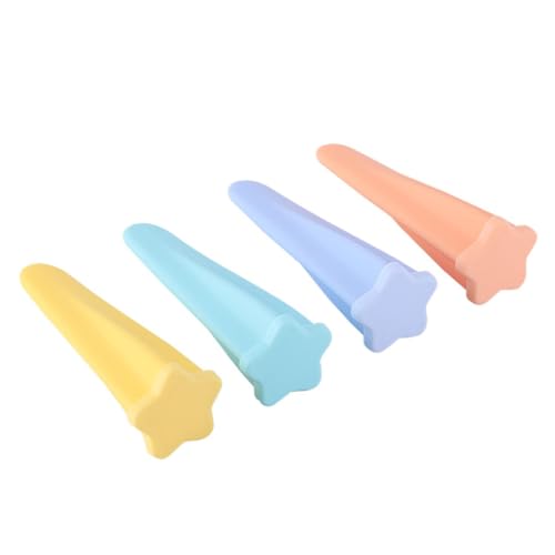 Warmhm 4 Stück Silikon Eisformen Wiederverwendbare Popsicle Formen Eis Am Stiel Formen Praktisch Leicht zu Reinigen Bpa frei für Hausgemachte Eiscreme und Fruchteis von Warmhm
