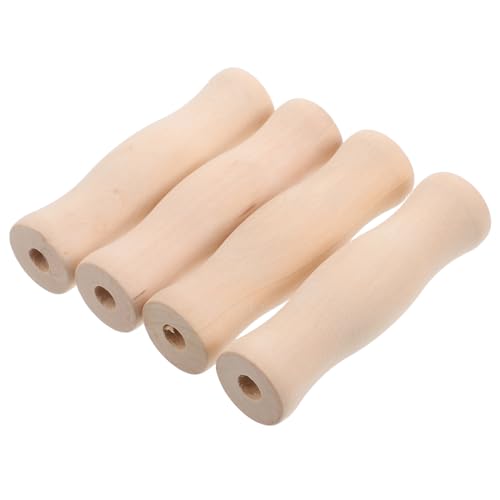 Warmhm 4 Stück Teiliges Holzgriff Zubehör mit Einloch Design Robuste Rustikale Küchengriffe aus Holz für Grillbesteck Vielseitig Einsetzbar Beim Camping Grillen und Outdoor Kochen Warmhm 4 Stück Teiliges Holzgriff Zubehör mit Einloch Design Robuste Rustikale Küchengriffe aus Holz für Grillbesteck Vielseitig Einsetzbar Beim Camping Grillen und Outdoor Kochen von Warmhm