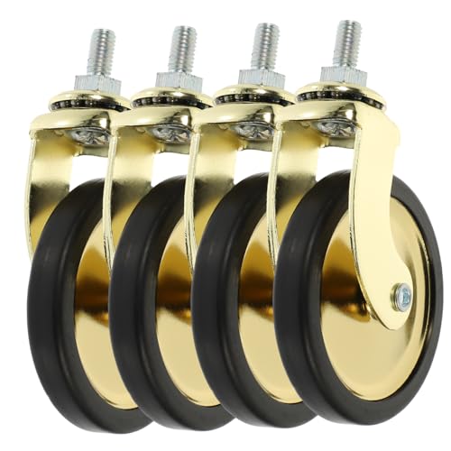 Warmhm 4 Stück Teiliges Möbelrollen aus Vergoldeter Legierung Geräuschlose Vielseitige Lenkrollen für Stühle Schränke Tische und Haushaltsmöbel Langlebig und Einfach zu Montieren Warmhm 4 Stück Teiliges Möbelrollen aus Vergoldeter Legierung Geräuschlose Vielseitige Lenkrollen für Stühle Schränke Tische und Haushaltsmöbel Langlebig und Einfach zu Montieren von Warmhm