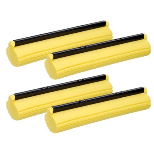 Warmhm 4 Stück Teiliges Pva Mop Nachfüllset Langlebige Schwammrollen Ersatzköpfe für Vielseitige Bodenreinigung in Haushalt Garten Bad und Küche Wiederverwendbar und Saugfähig von Warmhm