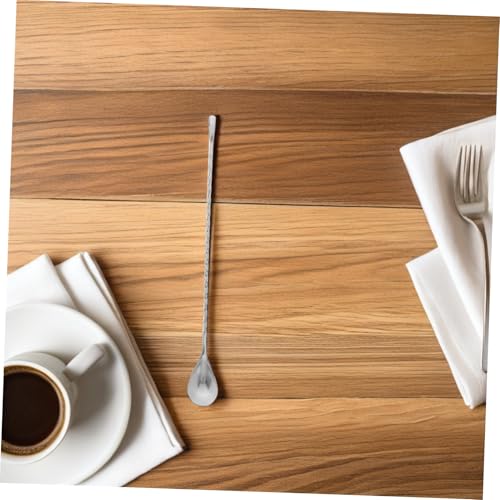 Warmhm 4 Stück Teiliges Rührlöffel mit Spiralgriff Langer Cocktailmischlöffel für Barkeeper Kaffee Tee Saft Langlebig und Ergonomisch Silberner Bar Rührer für Partys und Bar Einsatz Warmhm 4 Stück Teiliges Rührlöffel mit Spiralgriff Langer Cocktailmischlöffel für Barkeeper Kaffee Tee Saft Langlebig und Ergonomisch Silberner Bar Rührer für Partys und Bar Einsatz von Warmhm