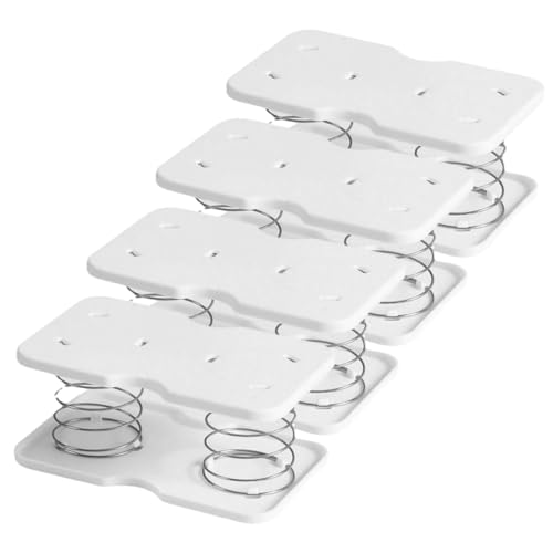 Warmhm 4 Stück Teiliges Tissue Box Federhalter Automatischer Hubmechanismus Kompakter Elastischer Federstützrahmen für Papiertücherbox Leicht Sicher und Langlebig für Zuhause Büro Bad von Warmhm