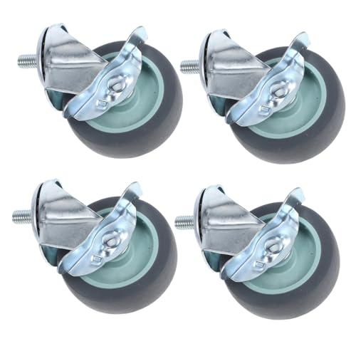 Warmhm 4 Stück Tpr Leichtlauf bremsrollen mit Gewindestift Möbelrollen aus Edelstahl Geräuscharm Kratzfest Drehbar für Stühle Tische Werkstattwagen und Schränke Warmhm 4 Stück Tpr Leichtlauf bremsrollen mit Gewindestift Möbelrollen aus Edelstahl Geräuscharm Kratzfest Drehbar für Stühle Tische Werkstattwagen und Schränke von Warmhm