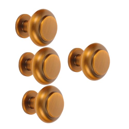 Warmhm 4 Stück Vintage Möbelgriff aus Zinklegierung Einzel-bohrloch Schrankgriff für Kleiderschrank Küchenschrank Kommode Rutschfest Einfache Montage Goldfarben Elegantes Design Warmhm 4 Stück Vintage Möbelgriff aus Zinklegierung Einzel-bohrloch Schrankgriff für Kleiderschrank Küchenschrank Kommode Rutschfest Einfache Montage Goldfarben Elegantes Design von Warmhm