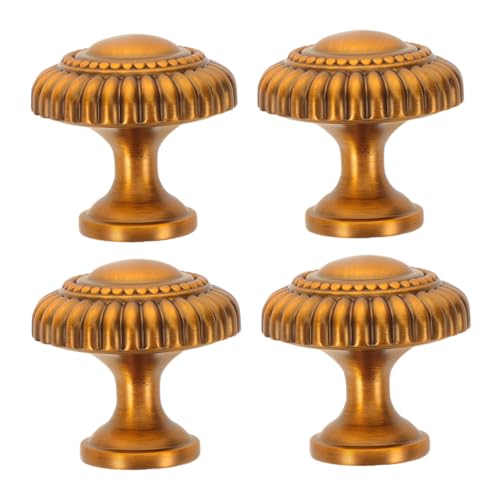 Warmhm 4 Stück Vintage Möbelgriff aus Zinklegierung für Küchenschränke Kleiderschränke und Kommoden Rutschfeste Oberfläche Komfortabler Griff Einfache Montage Vielseitig Einsetzbar von Warmhm
