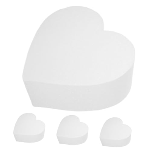 Warmhm 4stücke Teiliges Herzförmiges Schaumstoff Kuchen Modell Praktisches Dummy Für Tortendekoration Für Hochzeiten Partys Und Dekorationsübungen Warmhm 4stücke Teiliges Herzförmiges Schaumstoff Kuchen Modell Praktisches Dummy Für Tortendekoration Für Hochzeiten Partys Und Dekorationsübungen von Warmhm