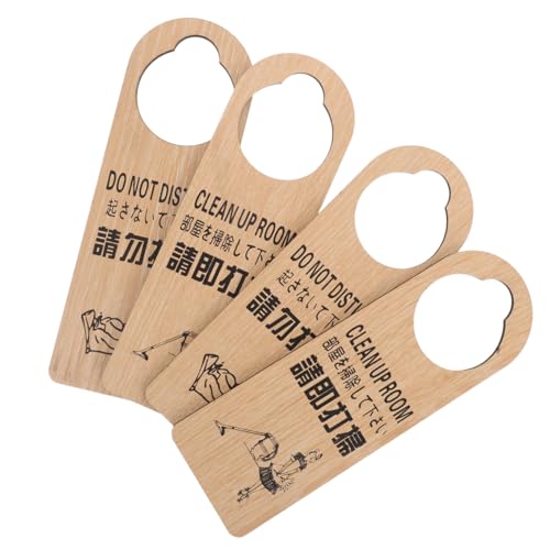 Warmhm 4 Stücke Teiliges Holz Türschild Bitte Reinigen Bitte nicht Stören Beidseitig Wendbar Privatsphäre Türhänger für Hotel Büro Gästezimmer Passend Klarer Raumstatus-anzeiger Warmhm 4 Stücke Teiliges Holz Türschild Bitte Reinigen Bitte nicht Stören Beidseitig Wendbar Privatsphäre Türhänger für Hotel Büro Gästezimmer Passend Klarer Raumstatus-anzeiger von Warmhm