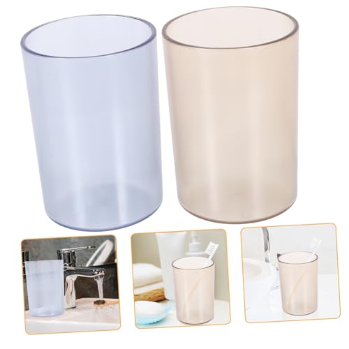 Warmhm 4stücke Zahnbürstenhalter Für Badezimmer Mundwasserbecher Bürstenbecher Aus Wiederverwendbarem Kunststoff Platz Für Zahnbürste Und Zahnpasta Trinkbecher Und Aufbewahrungsbecher Warmhm 4stücke Zahnbürstenhalter Für Badezimmer Mundwasserbecher Bürstenbecher Aus Wiederverwendbarem Kunststoff Platz Für Zahnbürste Und Zahnpasta Trinkbecher Und Aufbewahrungsbecher von Warmhm