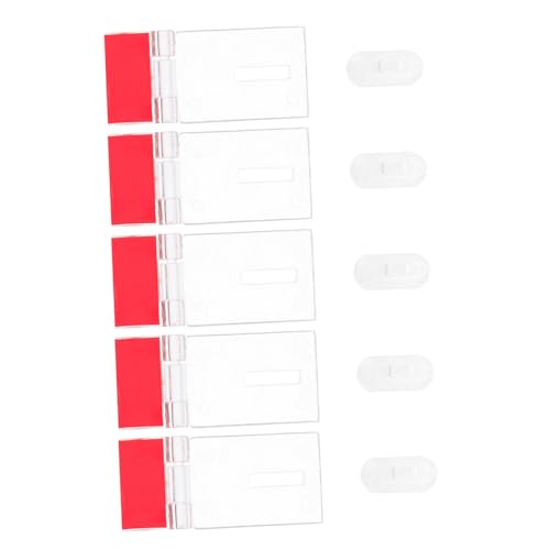 Warmhm 5 Sätze Transparentes Acryl Schloss Hasp Latch für Türen Robuste Verriegelung Selbstklebend für Schränke Tore und Möbel Bietet und Design von Warmhm