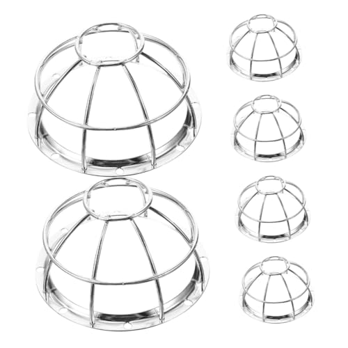 Warmhm 6 Stück Alarm Schutzgitter aus Robustem Eisen-drahtgeflecht Innendurchmesser Stoßfestes Metallgehäuse für Brandmelder Sensorenschutz für Hochrisikobereiche von Warmhm