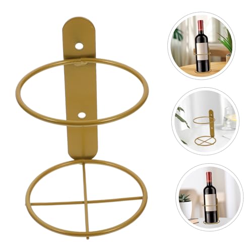 Warmhm 6 Stück Metall Weinregal Wandmontage Weinflaschenhalter Robust Sicher Platzsparend Für Küche Bar Wohnzimmer von Warmhm