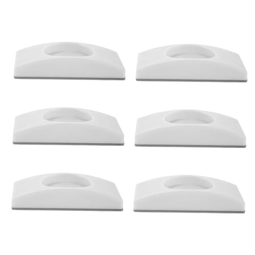 Warmhm 6 Stück Sicherheits Wandschutz Pads für Babygitter und Türgitter Robuster Wandprotektor mit Mittelloch Passend für Hundetüren Schützende Wandpuffer für Zuhause von Warmhm