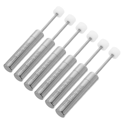 Warmhm 6 Stück Soft Close Dämpfer für Mülltonnen Piston Mechanismus Geräuschloser Verschleißfester Ersatz für Küchen und Büroabfalleimer mit Sanftem Leisem Deckelschluss von Warmhm