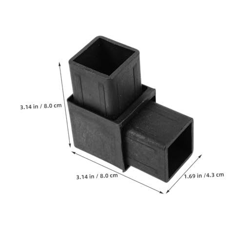 Warmhm 6 Stück Teiliges Kunststoff Eckverbinder Quadratische Aluminiumrohre Winkelverbinder mit Präziser Konstruktion Leichter Rahmenverbinder für Möbel und Ablagen Einfache Montage von Warmhm