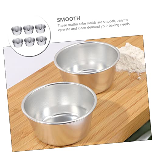 Warmhm 6 Stück Teiliges Muffinbackform Set aus Hochwertigem Kohlenstoffstahl Antihaftbeschichtet Hitzebeständig Hohe Temperaturen Vielseitig für Kuchen Pudding Cupcakes und Kekse Warmhm 6 Stück Teiliges Muffinbackform Set aus Hochwertigem Kohlenstoffstahl Antihaftbeschichtet Hitzebeständig Hohe Temperaturen Vielseitig für Kuchen Pudding Cupcakes und Kekse von Warmhm