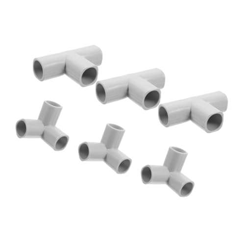 Warmhm 6 Stück Teiliges Pe Rohrverbinder Winkelverbindung für DIY Regal Gartenstützstruktur Strapazierfähige Kunststoffverbinder für Sichere Spielzäune und Innenräume Warmhm 6 Stück Teiliges Pe Rohrverbinder Winkelverbindung für DIY Regal Gartenstützstruktur Strapazierfähige Kunststoffverbinder für Sichere Spielzäune und Innenräume von Warmhm