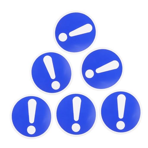 Warmhm 6 Stück Teiliges Warnschild Selbstklebende PVC Warnaufkleber für Maschinen Sicherheitshinweise für Baustellen und Lager Hochwertige Haftung und Einfache Anwendung von Warmhm