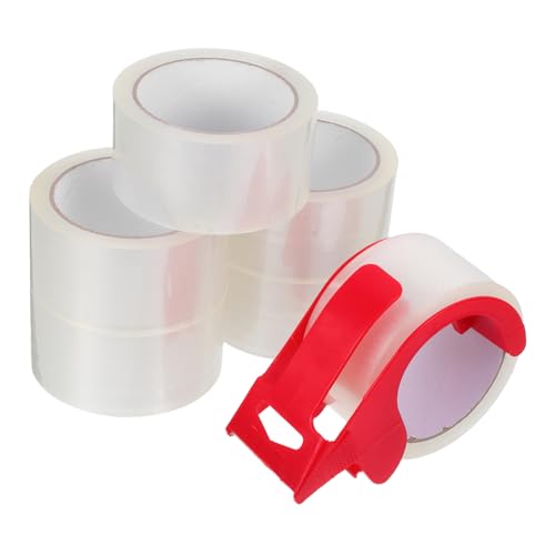 Warmhm 6 Teiliges Klebeband Verschlussset Kartonverschlussband Beutelverschlussband Versandzubehör Umzugsband Für Kartons Versandband Mit Spender Transparente Verpackungsbänder Warmhm 6 Teiliges Klebeband Verschlussset Kartonverschlussband Beutelverschlussband Versandzubehör Umzugsband Für Kartons Versandband Mit Spender Transparente Verpackungsbänder von Warmhm