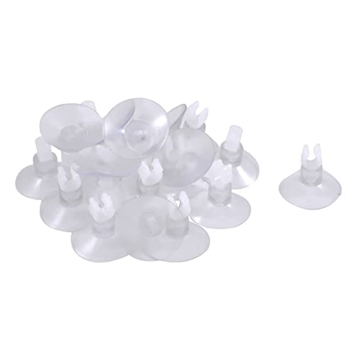 Warmhm 60 Stück Aquarium Schlauchhalter Saugnäpfe für Luftschlauch Clips Halterung Fischbehälter Zubehör Bpa Frei Installieren Robust und Sicher für Aquarien von Warmhm
