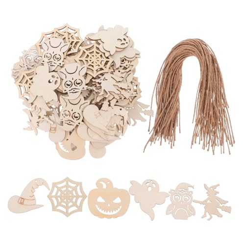 Warmhm 60 Stück Teiliges Halloween Holzornamente Unbemalte Hohle Holzscheiben für DIY Basteln Kinderfreundliche Halloween Holzanhänger mit Kürbis Geist Hexe Motiven Kreative Warmhm 60 Stück Teiliges Halloween Holzornamente Unbemalte Hohle Holzscheiben für DIY Basteln Kinderfreundliche Halloween Holzanhänger mit Kürbis Geist Hexe Motiven Kreative von Warmhm