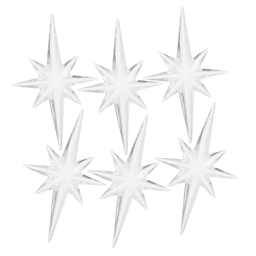Warmhm 6stücke Teilige Acryl-weihnachtsdeko in Sternform Zum Aufhängen Weihnachtsbaumschmuck Und Dekoration Für Fenster Und Tür Für Weihnachtsfeiern Geschenkidee Warmhm 6stücke Teilige Acryl-weihnachtsdeko in Sternform Zum Aufhängen Weihnachtsbaumschmuck Und Dekoration Für Fenster Und Tür Für Weihnachtsfeiern Geschenkidee von Warmhm