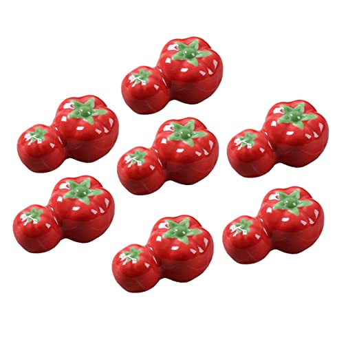 Warmhm 7 Stück Teiliges Keramik Essstäbchenhalter Tomatenform Stilvoller Tischbesteckständer Platzsparend Leicht zu Reinigen Geeignet für Essstäbchen Gabeln Messer Rot Warmhm 7 Stück Teiliges Keramik Essstäbchenhalter Tomatenform Stilvoller Tischbesteckständer Platzsparend Leicht zu Reinigen Geeignet für Essstäbchen Gabeln Messer Rot von Warmhm