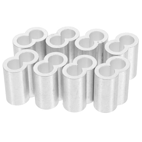 Warmhm 8 Stück Aluminium Quetschhülsen für Kabelverbindungen Robuste und Benutzerfreundliche Drahtseil Klemmen mit Stahlseil Schlaufe für Einfache Anwendung und Erhöhte Kabelstärke Warmhm 8 Stück Aluminium Quetschhülsen für Kabelverbindungen Robuste und Benutzerfreundliche Drahtseil Klemmen mit Stahlseil Schlaufe für Einfache Anwendung und Erhöhte Kabelstärke von Warmhm