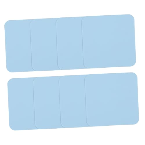 Warmhm 8 Stück Platzdeckchen Aus Silikon Brötchen Konstante Ofenauskleidungen Doppelt Faltbar Brotkrustenroller Wasserkocher Sieb Nudel Reiskocher Braten Schüssel Multi Kieselgel Sky-Blue von Warmhm