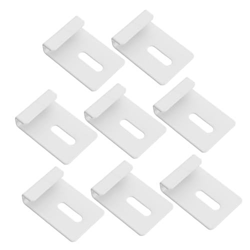 Warmhm 8 Stück Retainer Clips für Schranktüren Robuste Halterung für Spiegel Wandmontage für Verschiedene Spiegelarten Einfache Installation Langlebig und von Warmhm