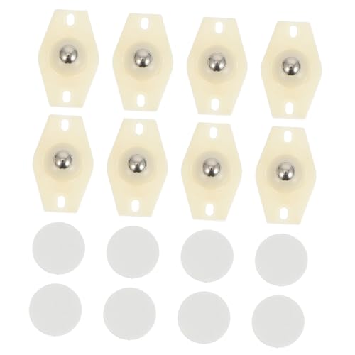 Warmhm 8 Stück Teiliges Selbstklebendes Kunststoff lenkrollen Aufbewahrungsboxen und Mülltonnen Drehbare Möbelrollen mit Hoher Tragfähigkeit für Sideboards Nachttische Schränke und von Warmhm